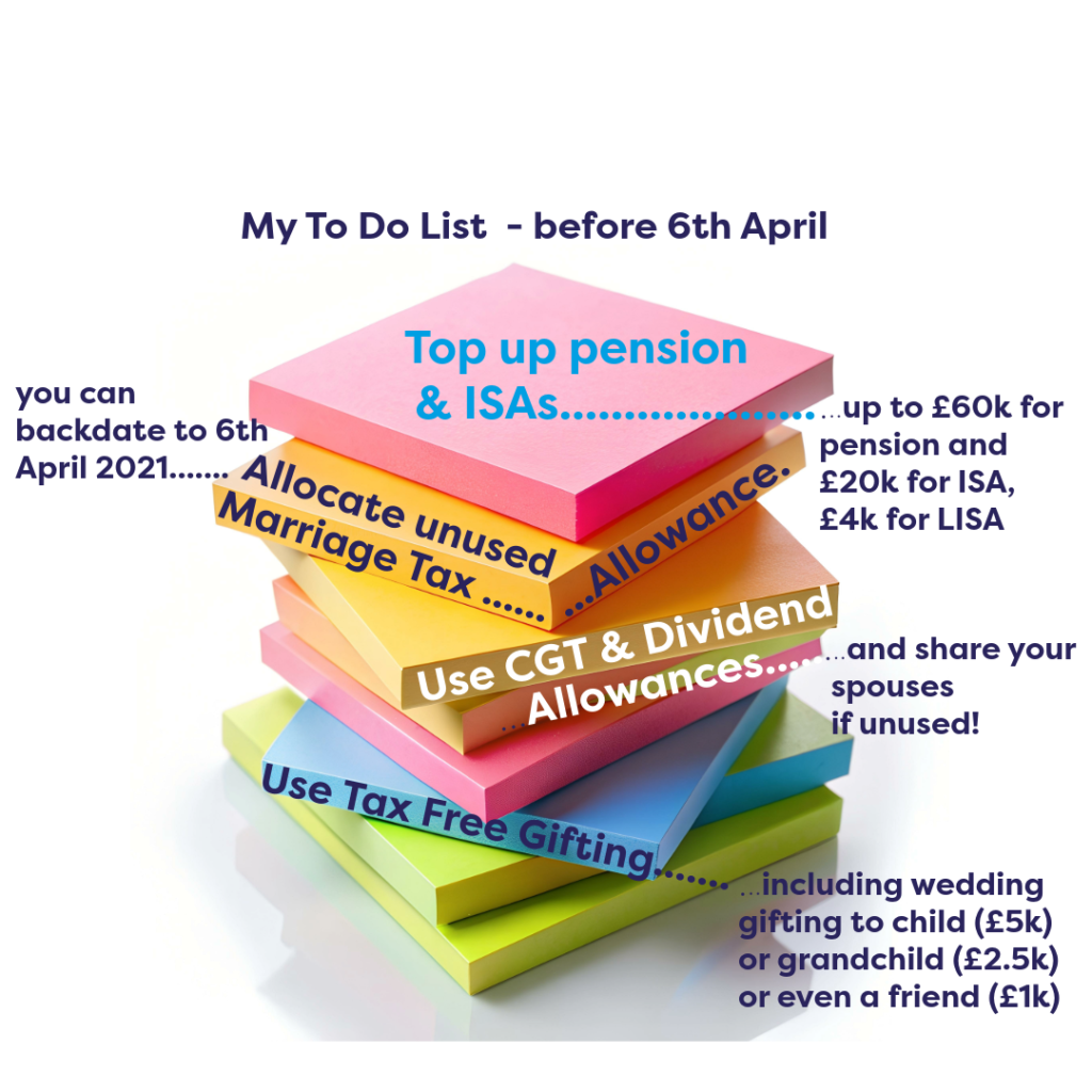 Tax To Do before 6 April